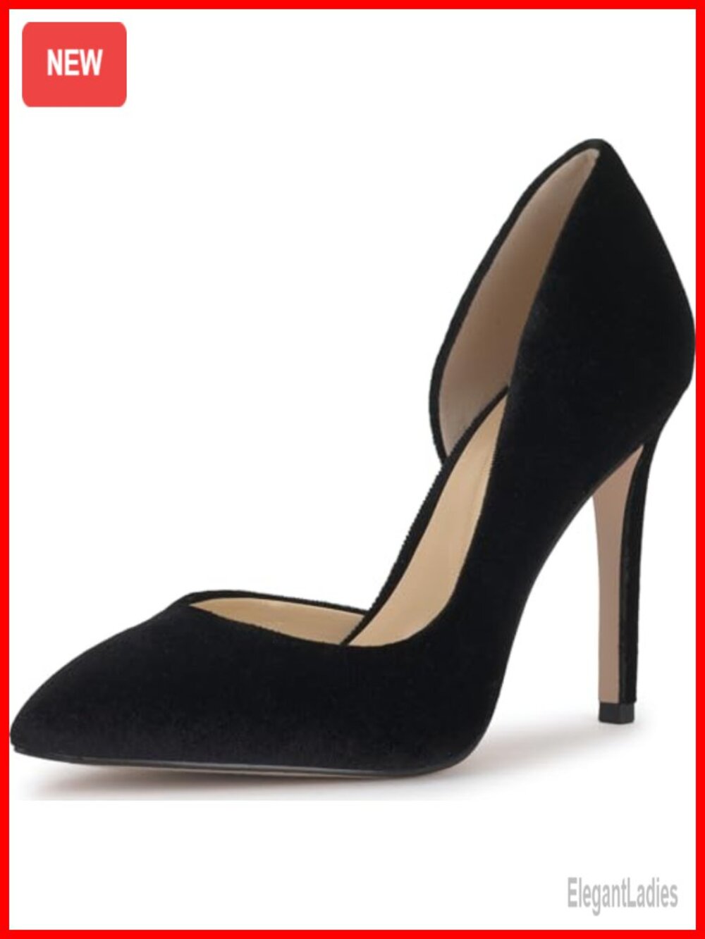 Pointed Toe Stiletto Pump Slip On Dress Shoe